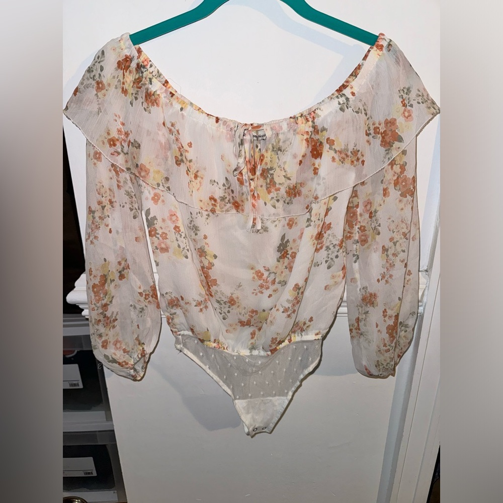Abercrombie floral bodysuit